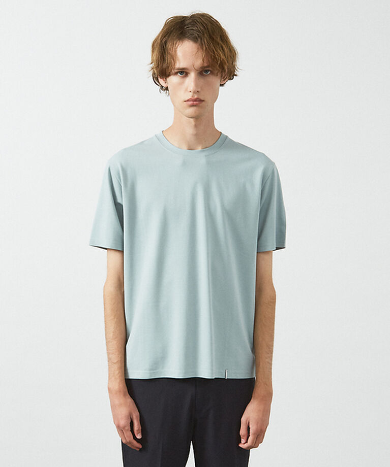 ABAHOUSE「【定番】ドレスポンチ クルーネック 半袖Tシャツ / ストレッチ 冷涼感」|Tシャツ・カットソー|