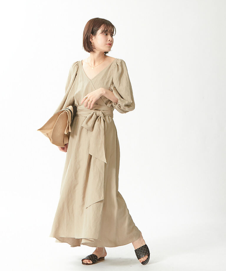 Rouge vif「3WAYリネンワンピース」|ワンピース|