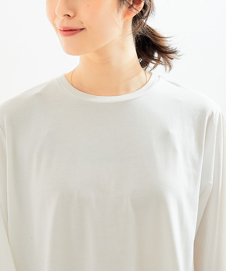 abahouse mavie「袖ボリュームコンビプルオーバー」|Tシャツ・カットソー|