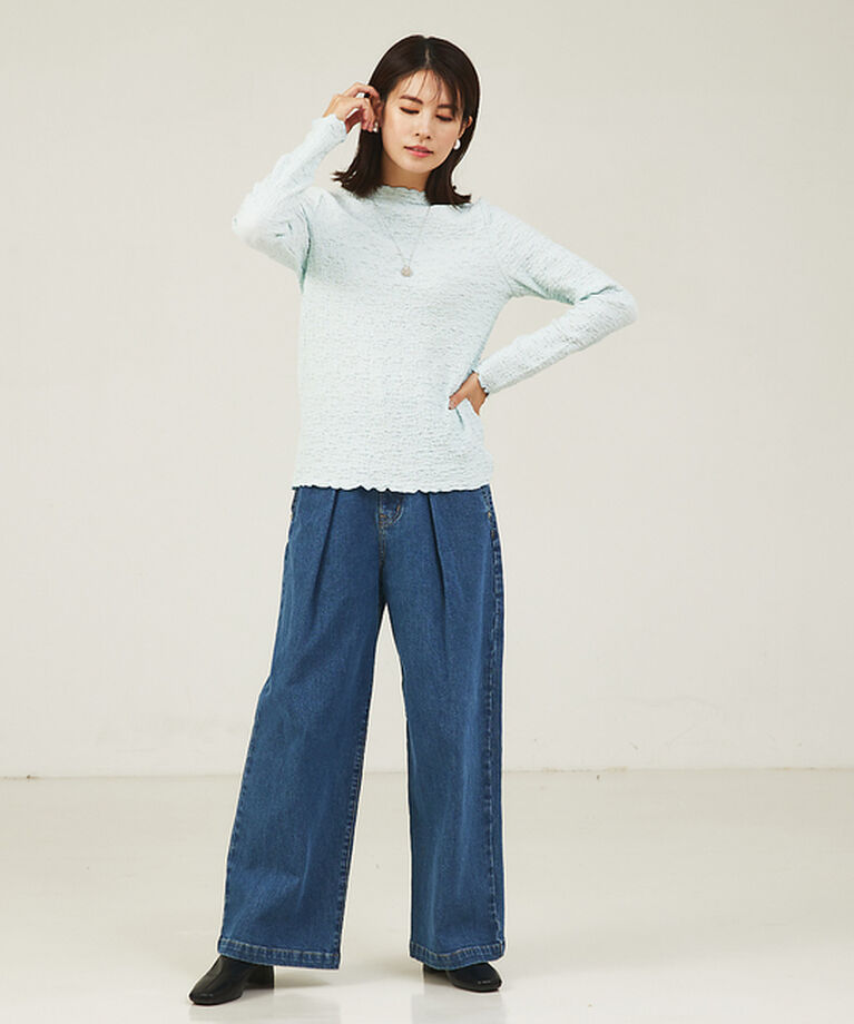 abahouse mavie「シャーリングメロープルオーバー」|シャツ・ブラウス|