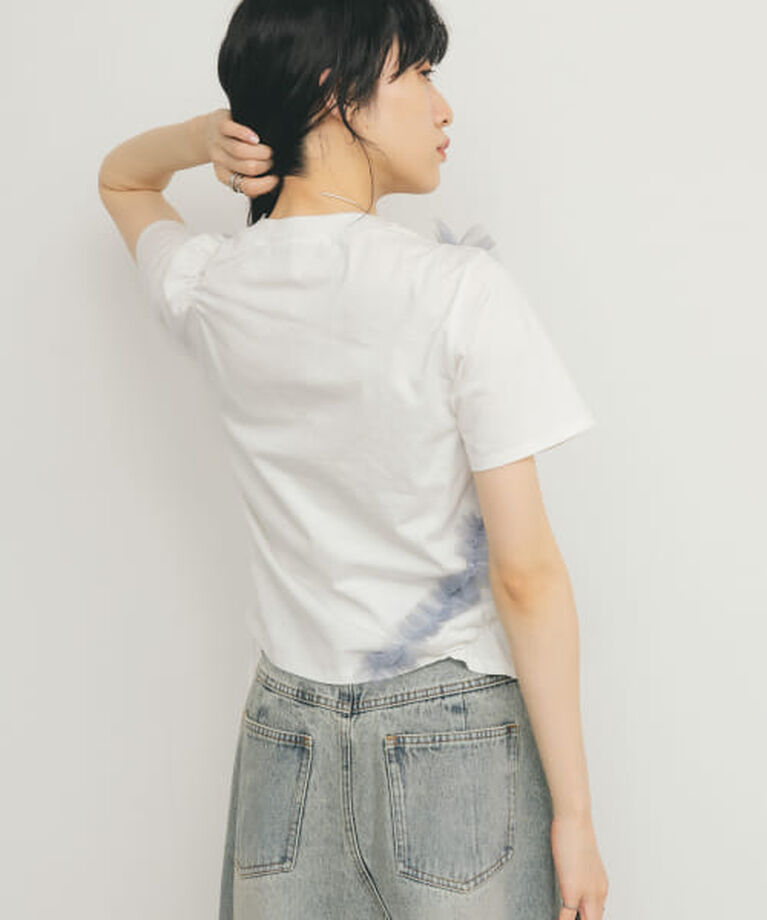  「KBF シャーリングフリルTEE」|Tシャツ・カットソー|