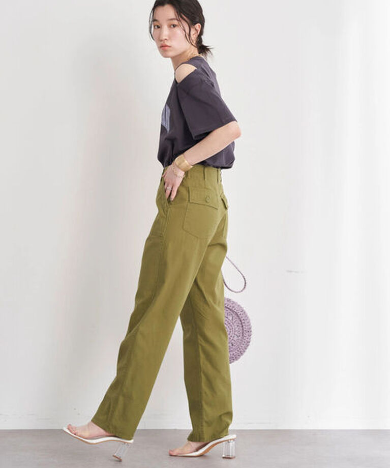 earth music&ecology「ショルダースリットショートTシャツ」|Tシャツ・カットソー|