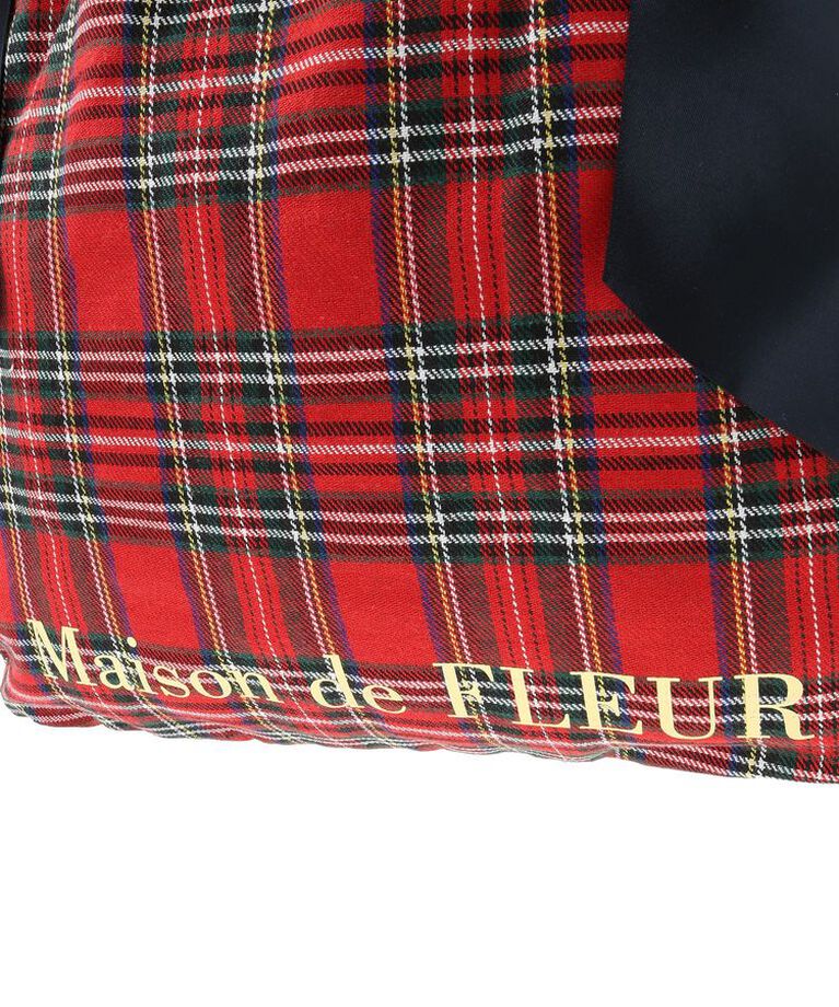Maison de FLEUR「チェックダブルリボンギャザートートバッグ」|トートバッグ|