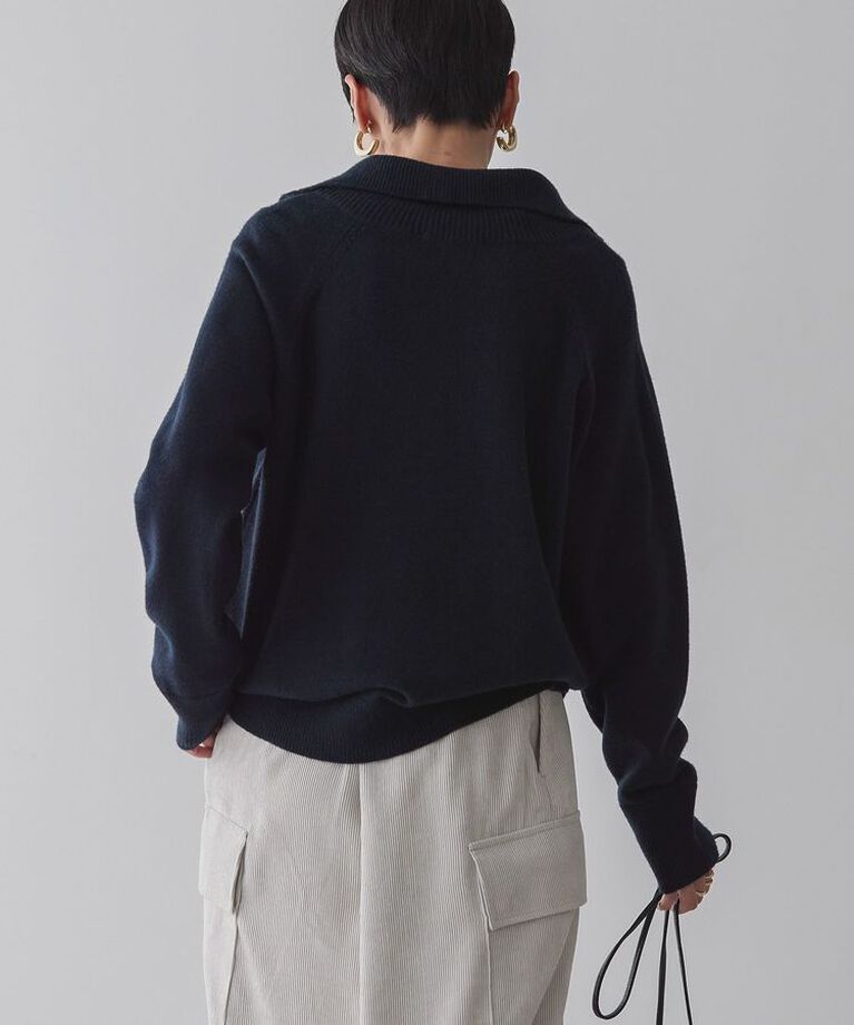 AMERICAN HOLIC「バイパチハーフZIPニットプルオーバー」|ニット・セーター|