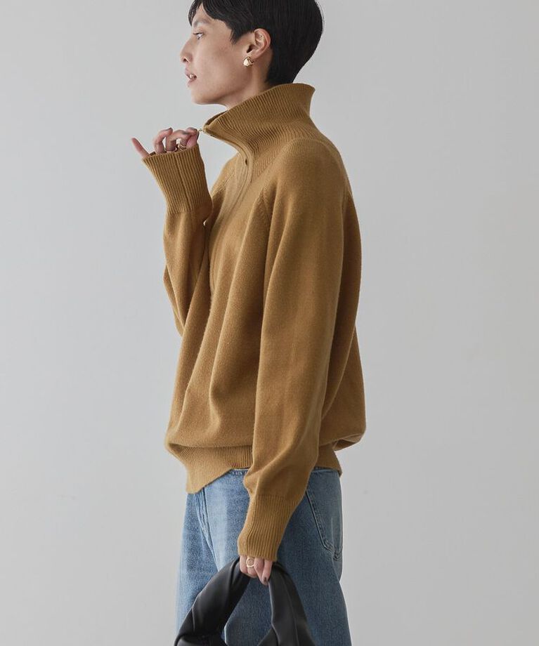 AMERICAN HOLIC「バイパチハーフZIPニットプルオーバー」|ニット・セーター|