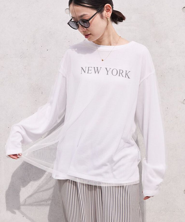 AMERICAN HOLIC「SET チュールT+ロゴT」|Tシャツ・カットソー|