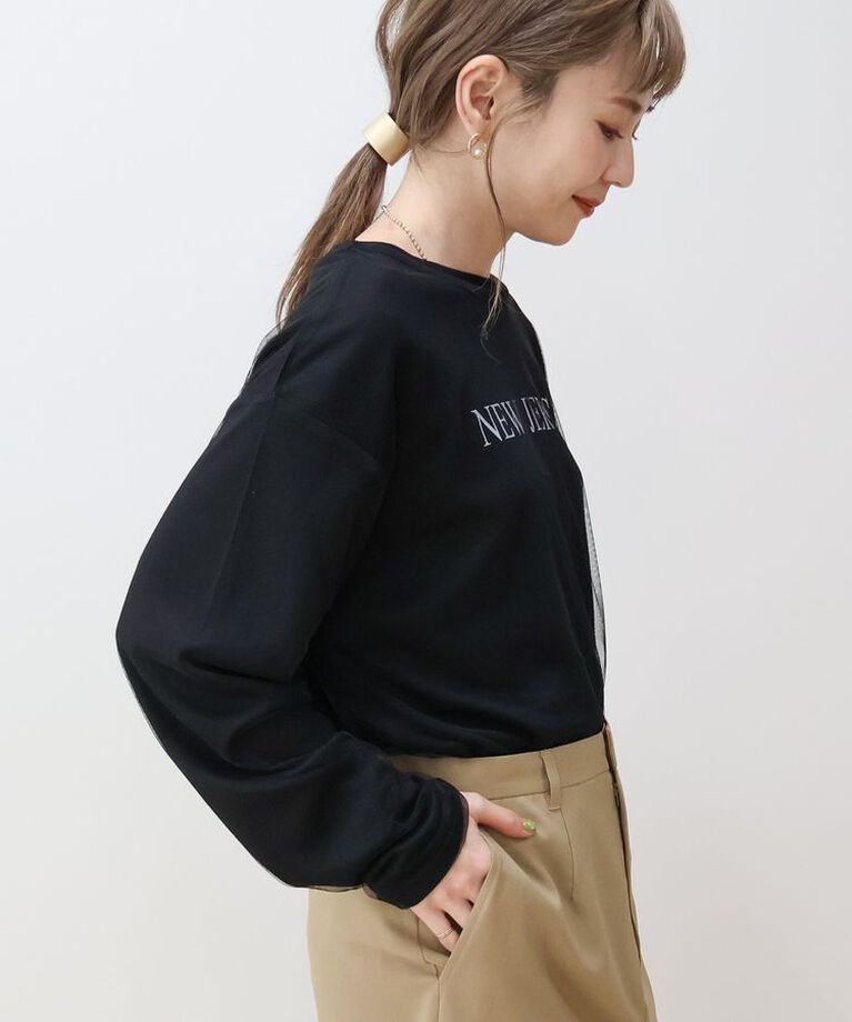 AMERICAN HOLIC「SET チュールT+ロゴT」|Tシャツ・カットソー|