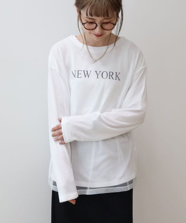 AMERICAN HOLIC「SET チュールT+ロゴT」|Tシャツ・カットソー|