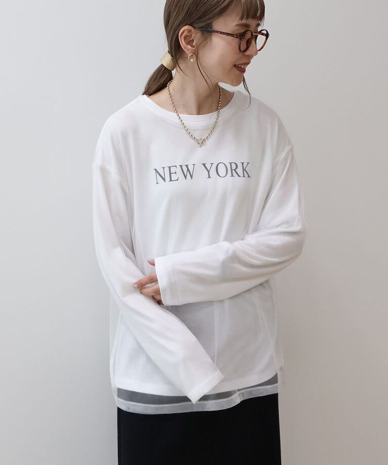 AMERICAN HOLIC「SET チュールT+ロゴT」|Tシャツ・カットソー|