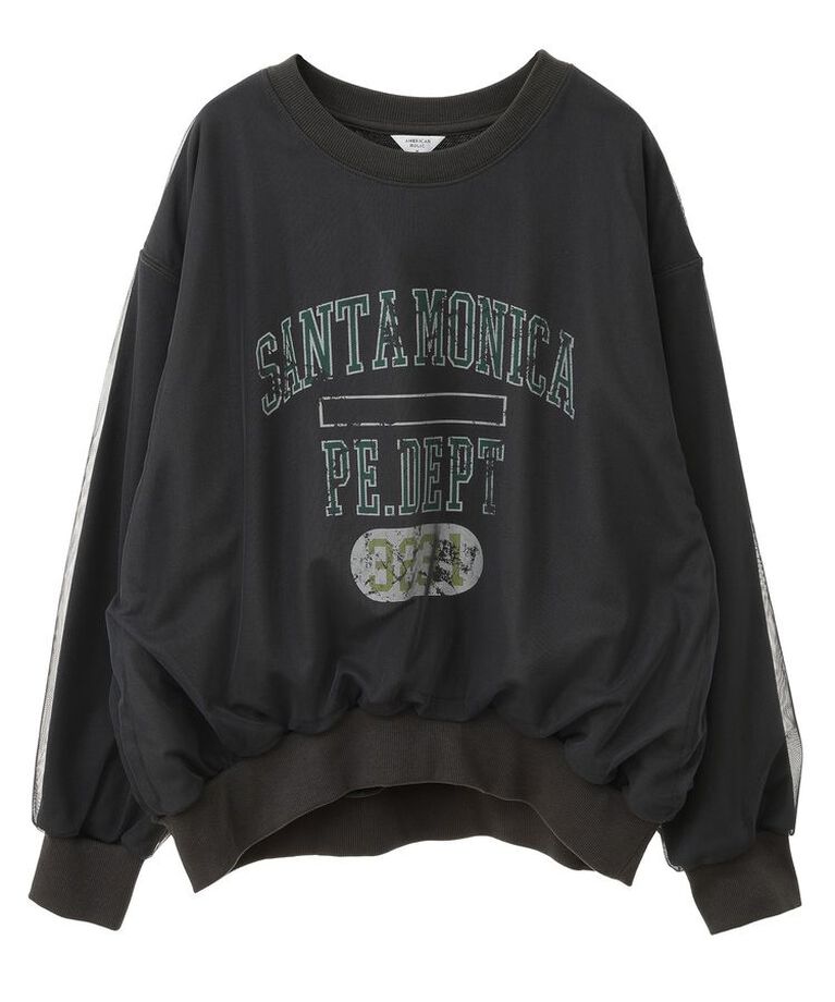 AMERICAN HOLIC「ロゴ入りチュールレイヤードスウェット」|スウェット・ジャージ|