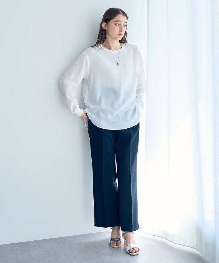 YECCA VECCA「ジョーゼットTeeブラウス」|シャツ・ブラウス|