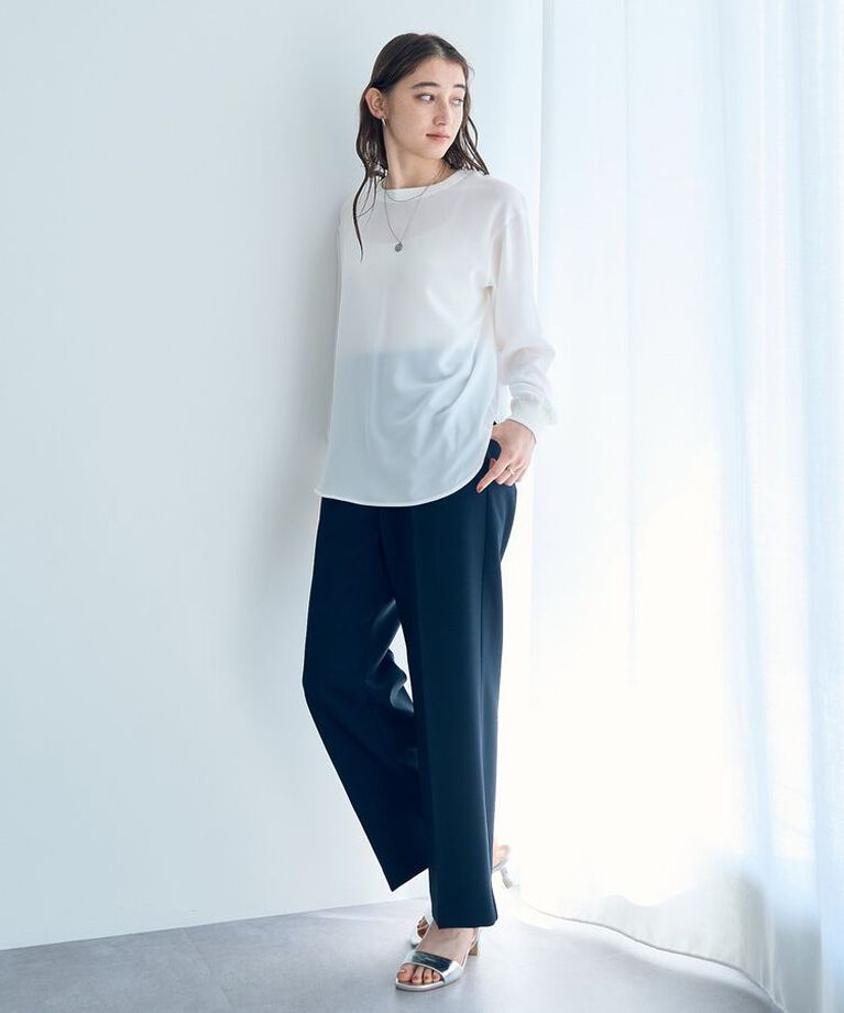 YECCA VECCA「ジョーゼットTeeブラウス」|シャツ・ブラウス|