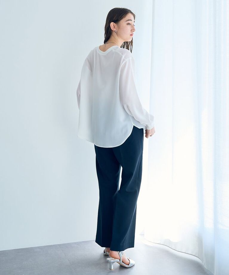 YECCA VECCA「ジョーゼットTeeブラウス」|シャツ・ブラウス|
