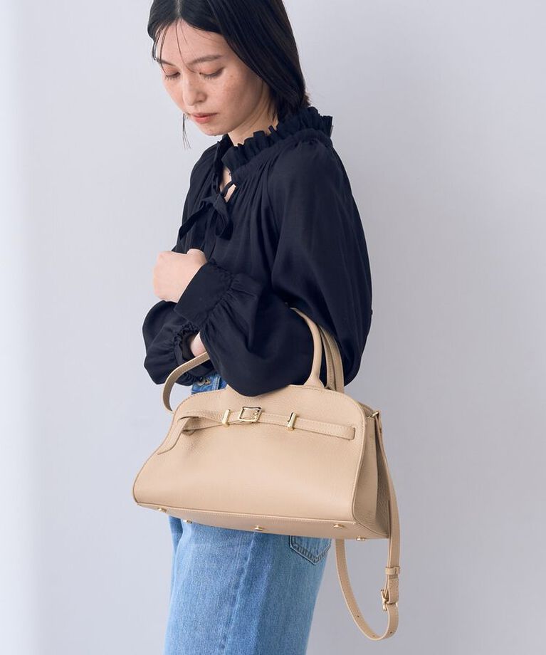 YECCA VECCA「【story.】ベルトハンドバッグ」|ハンドバッグ|Light beige