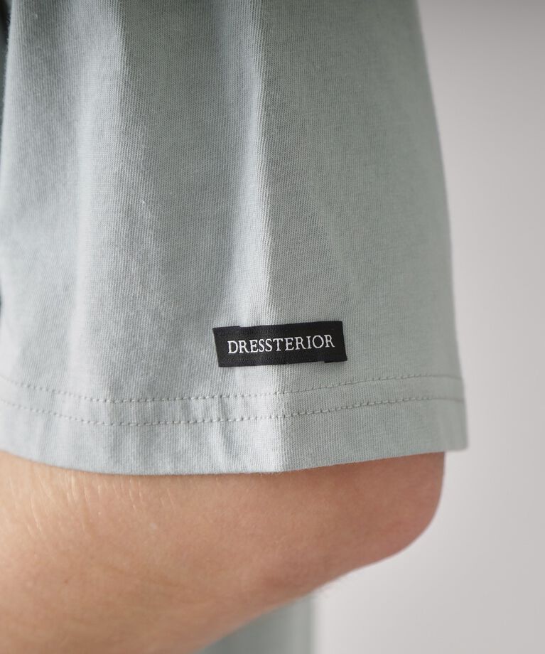 DRESSTERIOR「【接触冷感/UVカット】BACK BREEZE TECH オーバーラップサークルプリントTシャツ」|Tシャツ・カットソー|