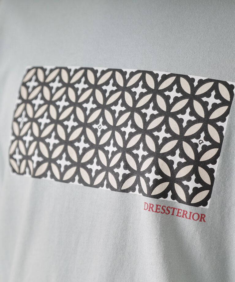 DRESSTERIOR「【接触冷感/UVカット】BACK BREEZE TECH オーバーラップサークルプリントTシャツ」|Tシャツ・カットソー|