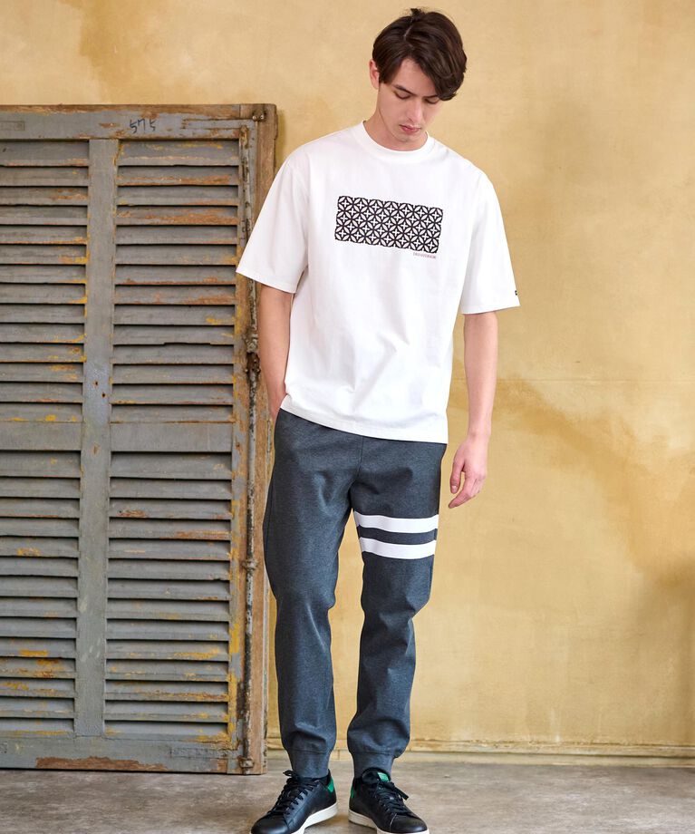 DRESSTERIOR「【接触冷感/UVカット】BACK BREEZE TECH オーバーラップサークルプリントTシャツ」|Tシャツ・カットソー|
