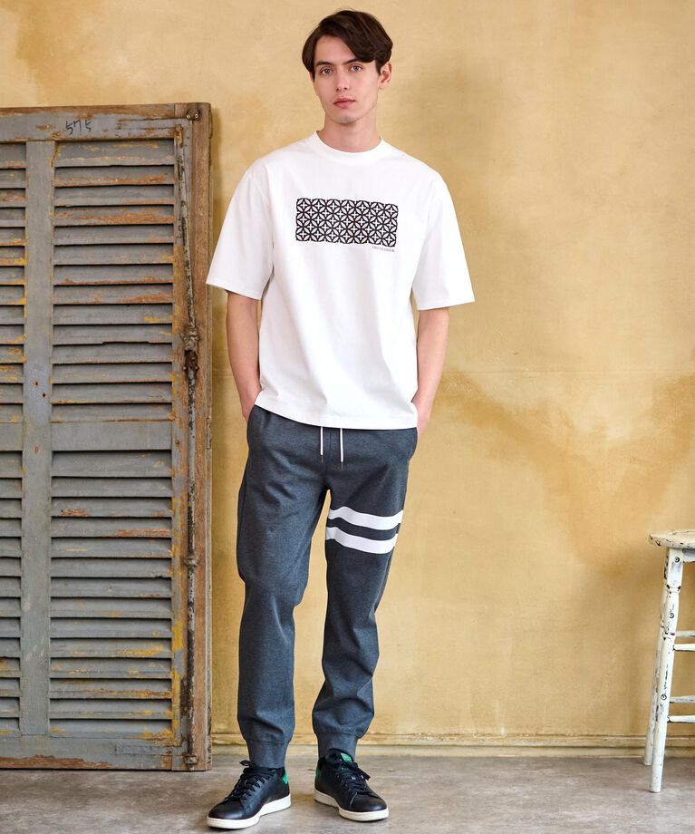 DRESSTERIOR「【接触冷感/UVカット】BACK BREEZE TECH オーバーラップサークルプリントTシャツ」|Tシャツ・カットソー|