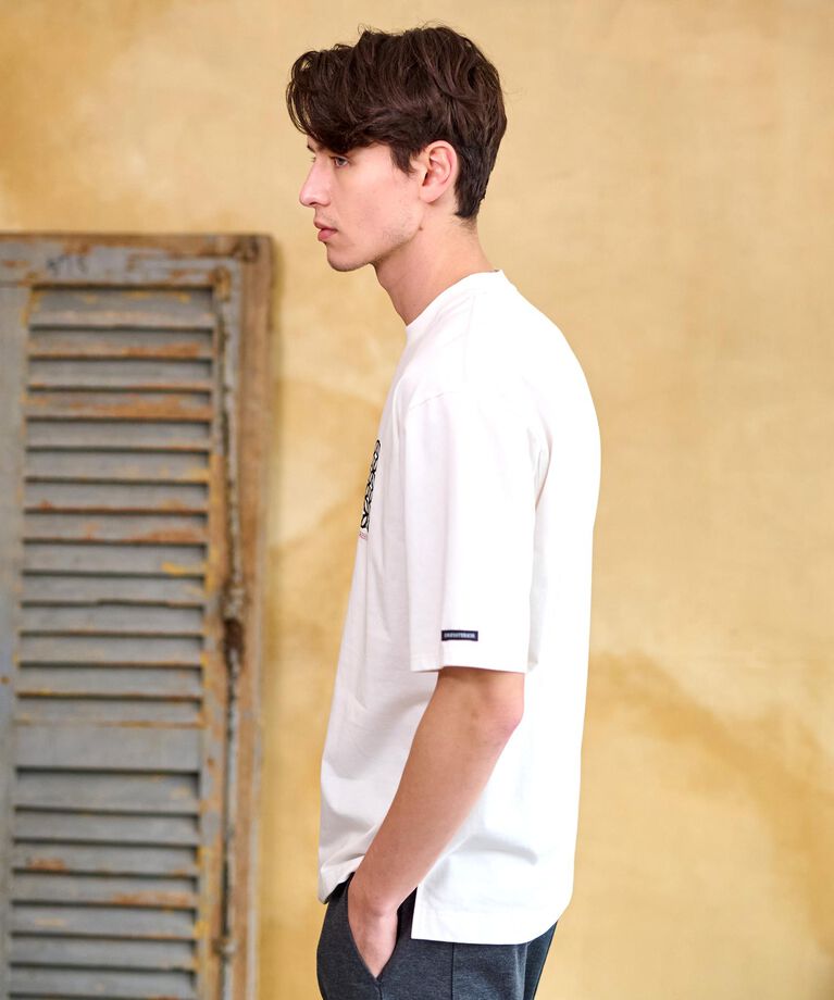 DRESSTERIOR「【接触冷感/UVカット】BACK BREEZE TECH オーバーラップサークルプリントTシャツ」|Tシャツ・カットソー|