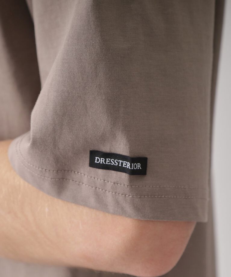 DRESSTERIOR「【接触冷感/UVカット】BACK BREEZE TECH オーバーラップサークルプリントTシャツ」|Tシャツ・カットソー|