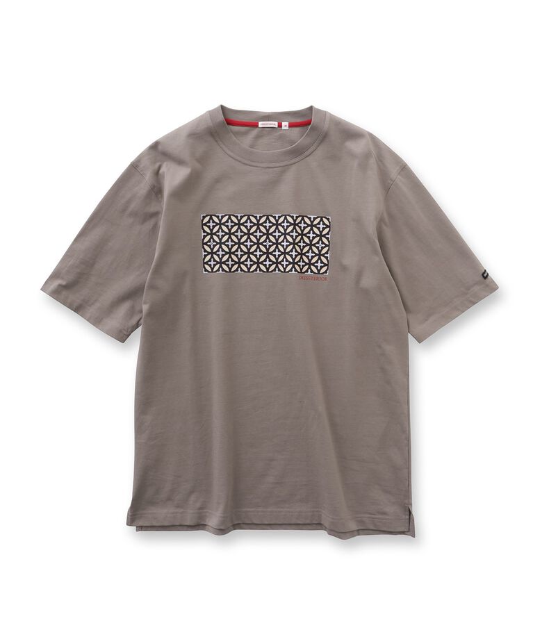 DRESSTERIOR「【接触冷感/UVカット】BACK BREEZE TECH オーバーラップサークルプリントTシャツ」|Tシャツ・カットソー|