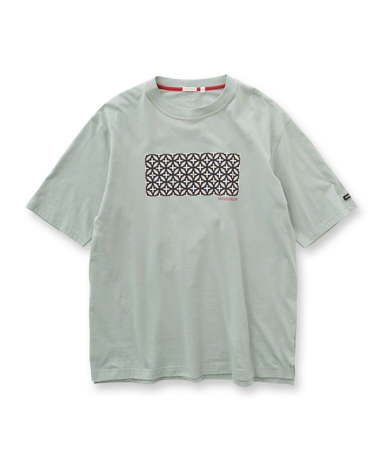 DRESSTERIOR「【接触冷感/UVカット】BACK BREEZE TECH オーバーラップサークルプリントTシャツ」|Tシャツ・カットソー|