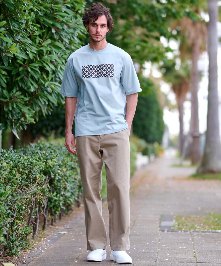 DRESSTERIOR「【接触冷感/UVカット】BACK BREEZE TECH オーバーラップサークルプリントTシャツ」|Tシャツ・カットソー|