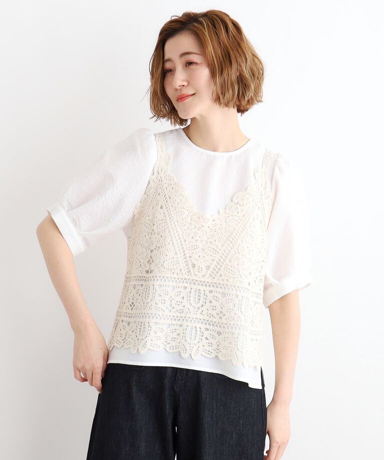 grove「刺繍ビスチェ×ブラウスSET」|その他|ｱｲﾎﾞﾘｰ(004)