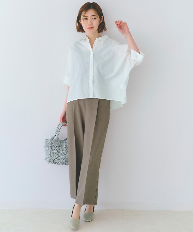 grove「【夏に嬉しい機能付き】リネンライクベルトワイドパンツ」|その他|