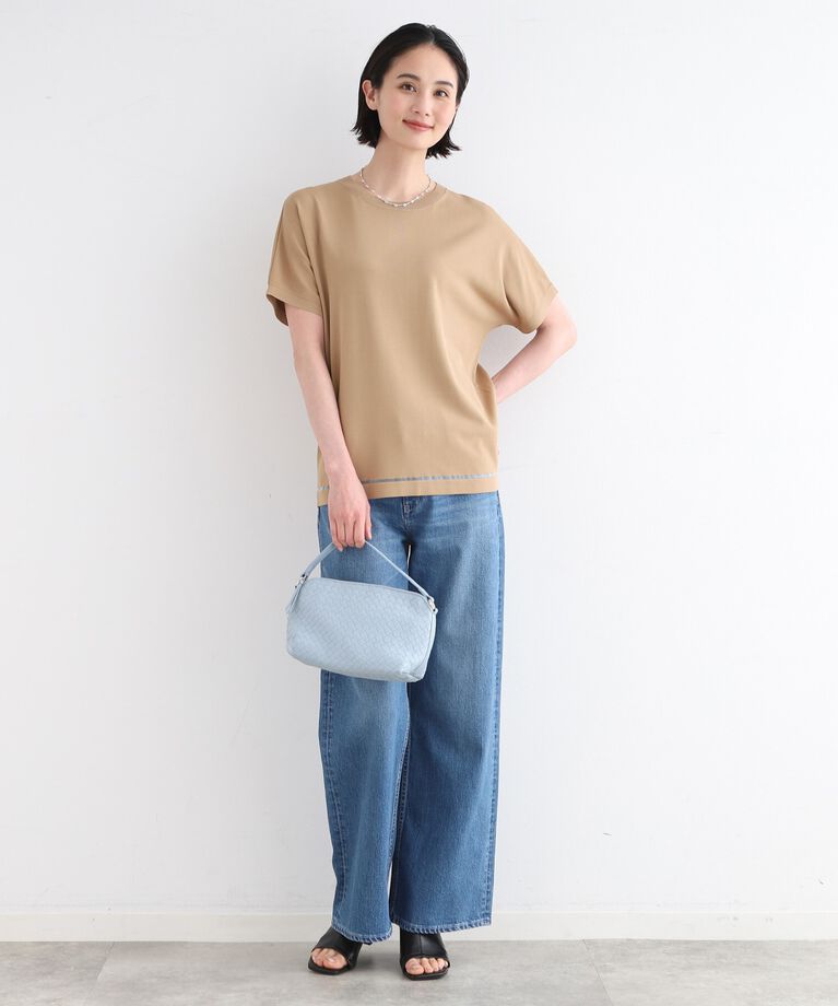 INDIVI「【洗える／サマーニット】Tシャツライクニット」|ニット・セーター|