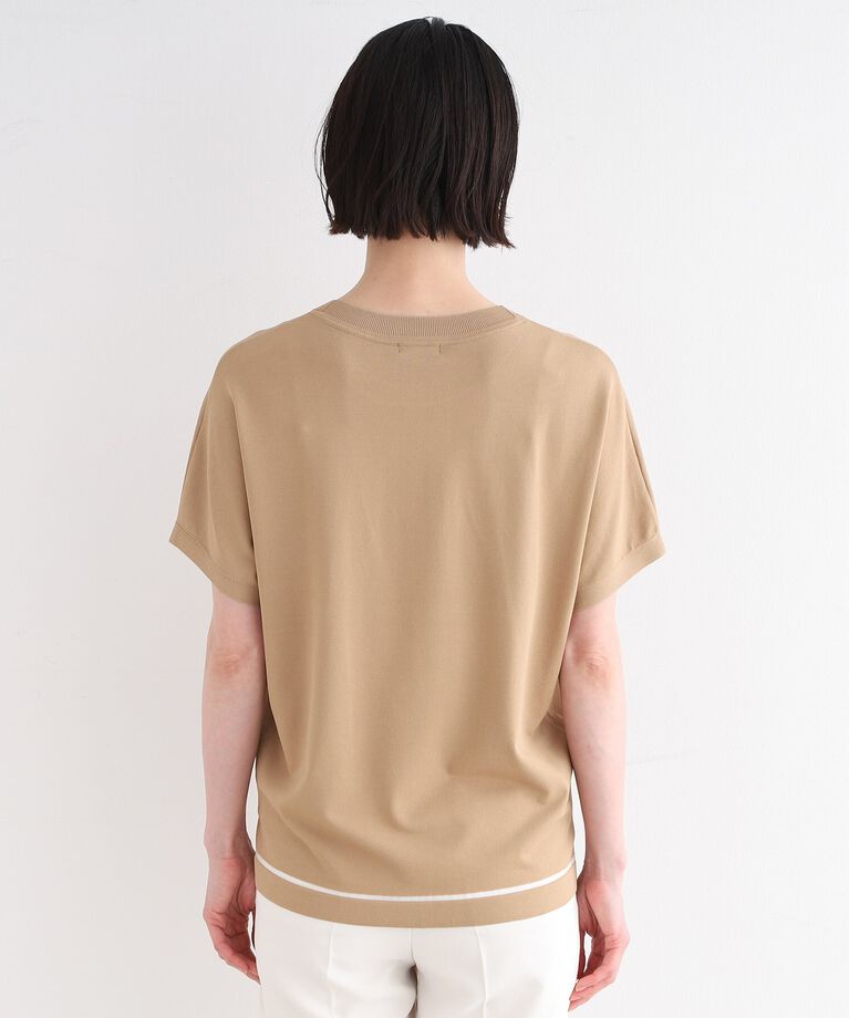 INDIVI「【洗える／サマーニット】Tシャツライクニット」|ニット・セーター|