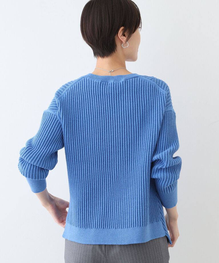 INDIVI「春SALE！【洗える／コットン混】アシメデザインニット」|ニット・セーター|