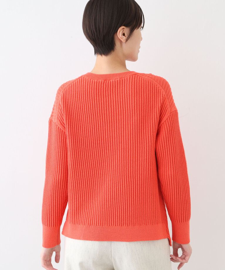 INDIVI「春SALE！【洗える／コットン混】アシメデザインニット」|ニット・セーター|