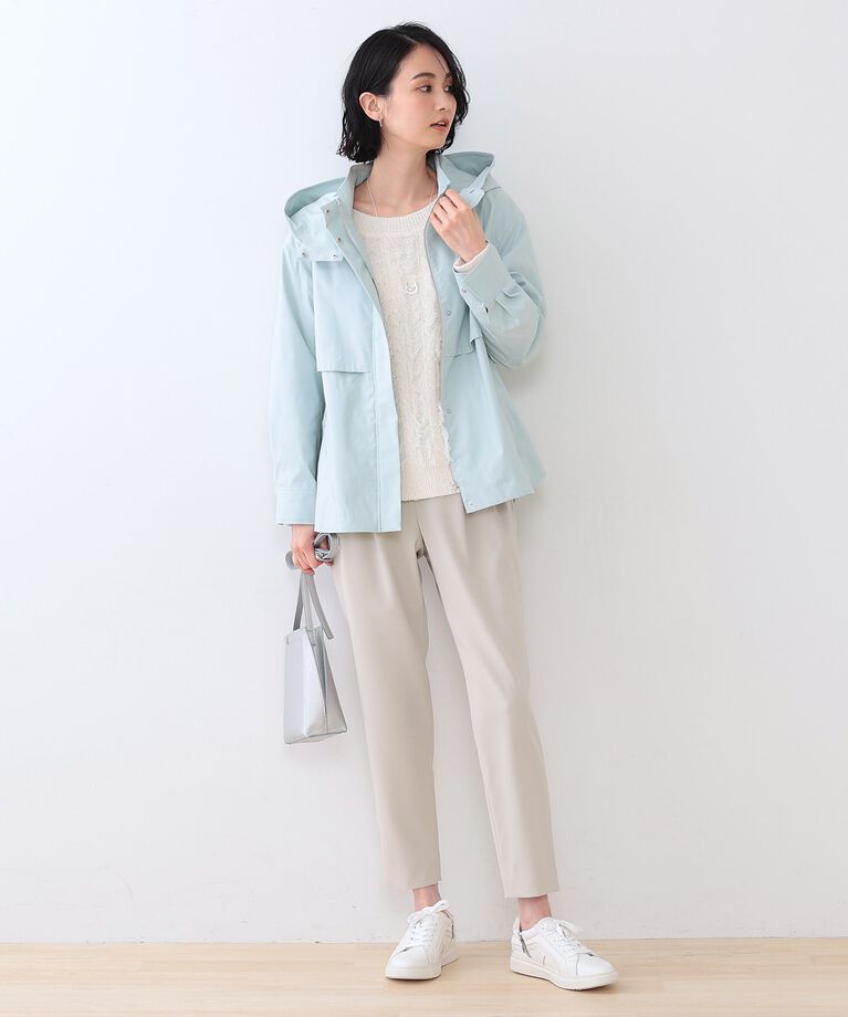INDIVI「春SALE！【褒められパンツ】ストレッチ タックテーパードパンツ」|その他|