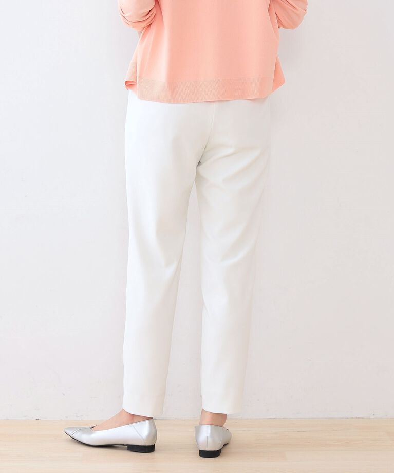 INDIVI「春SALE！【褒められパンツ】ストレッチ タックテーパードパンツ」|その他|