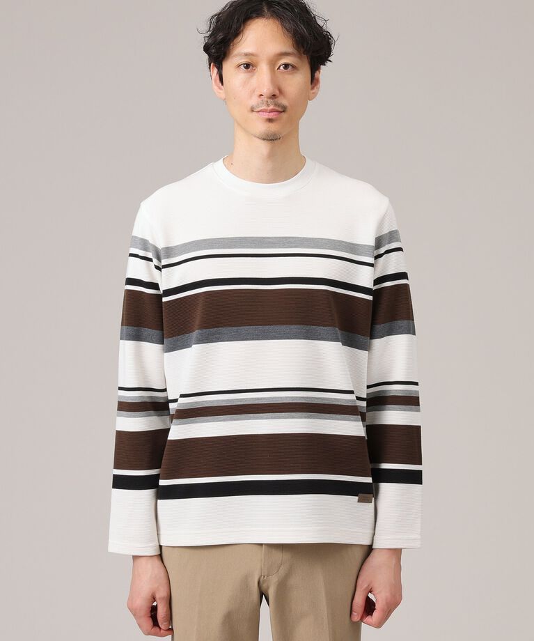 TAKEO KIKUCHI「【Sサイズ～】リップルパネルボーダー」|Tシャツ・カットソー|