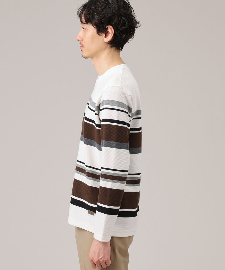 TAKEO KIKUCHI「【Sサイズ～】リップルパネルボーダー」|Tシャツ・カットソー|