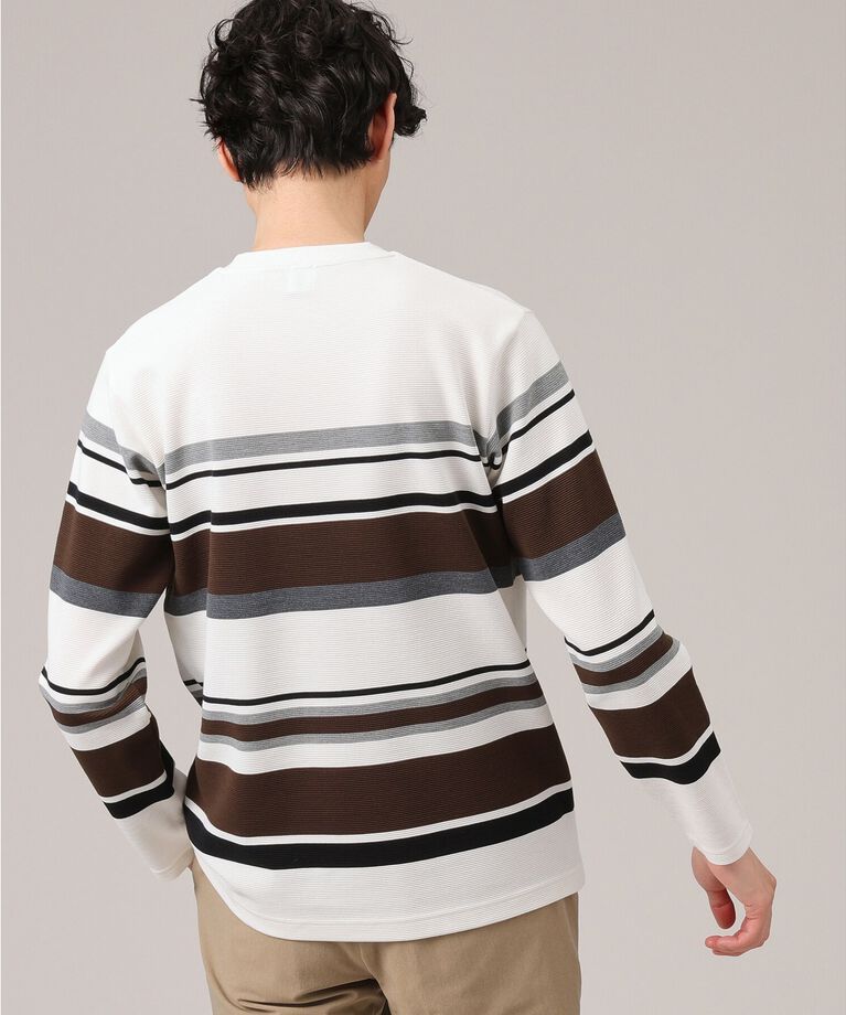 TAKEO KIKUCHI「【Sサイズ～】リップルパネルボーダー」|Tシャツ・カットソー|