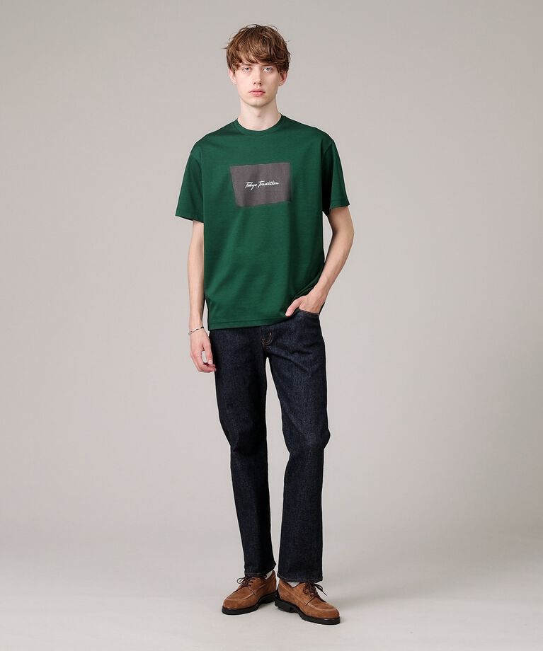 TAKEO KIKUCHI「【日本製/プリントT】ラフタッチ ボックスプリント Tシャツ」|Tシャツ・カットソー|
