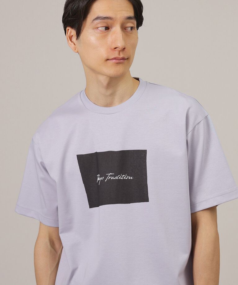 TAKEO KIKUCHI「【日本製/プリントT】ラフタッチ ボックスプリント Tシャツ」|Tシャツ・カットソー|
