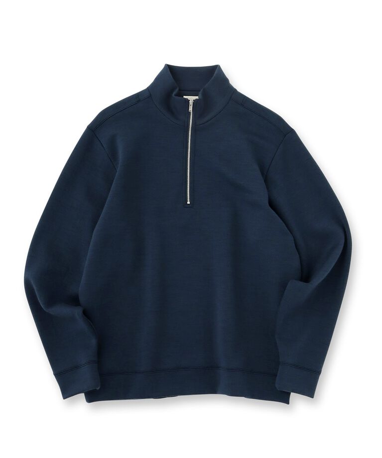 TAKEO KIKUCHI「【THE FLAGSHIP】ウール ダンボール ハーフジップ プルオーバー」|Tシャツ・カットソー|