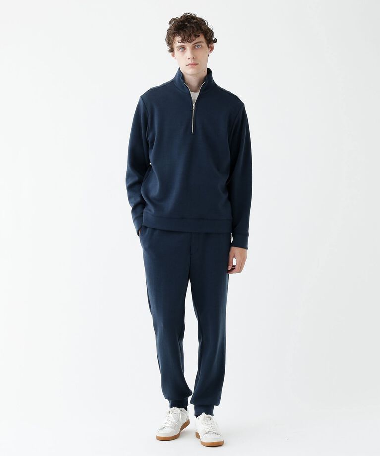 TAKEO KIKUCHI「【THE FLAGSHIP】ウール ダンボール ハーフジップ プルオーバー」|Tシャツ・カットソー|