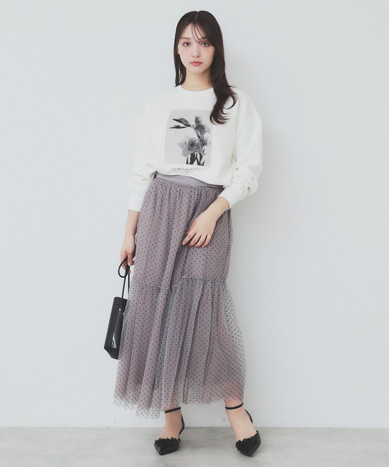index「フォト刺繍トップス【洗濯機洗い可】」|Tシャツ・カットソー|