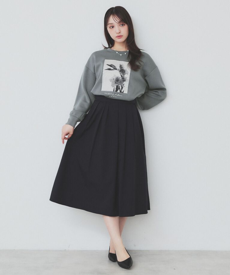 index「フォト刺繍トップス【洗濯機洗い可】」|Tシャツ・カットソー|
