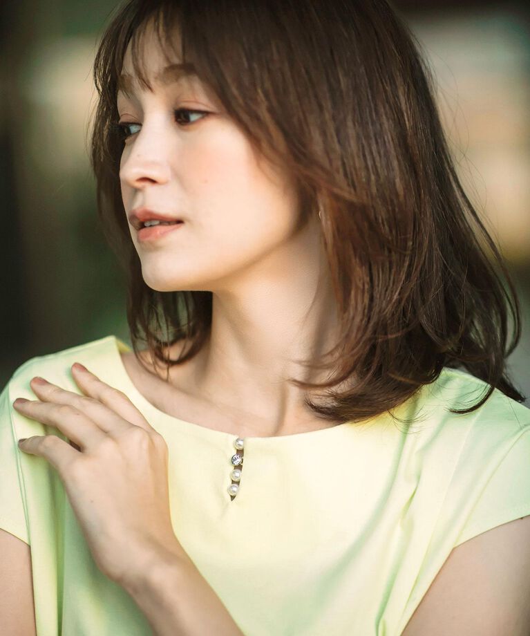 index「《6色展開/XS-3サイズ》キーネックビジュートップス【UV/接触冷感/洗濯機洗い可】」|Tシャツ・カットソー|