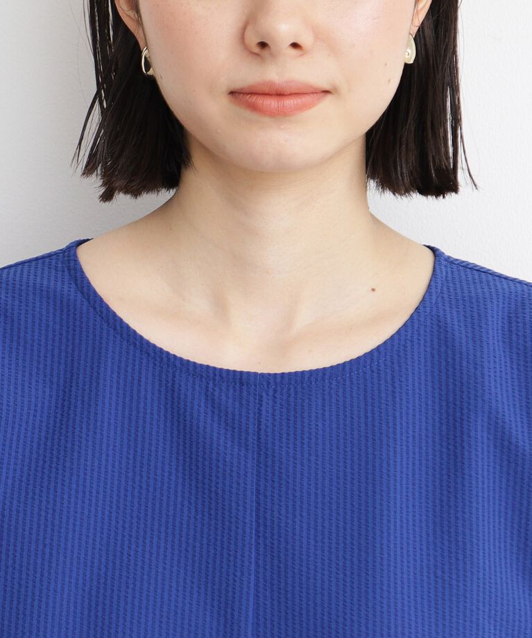 THE SHOP TK「サッカーストライプワンピース【洗濯機OK】」|ワンピース|