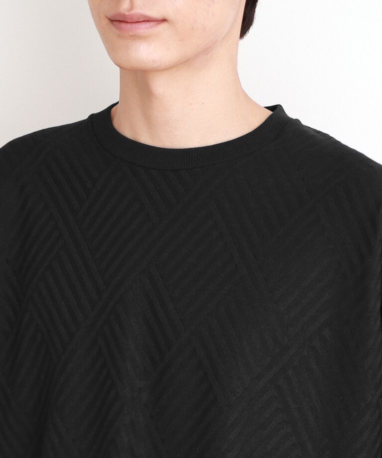 THE SHOP TK「リンクスジャカード長袖Tシャツ ON／OFF兼用」|Tシャツ・カットソー|