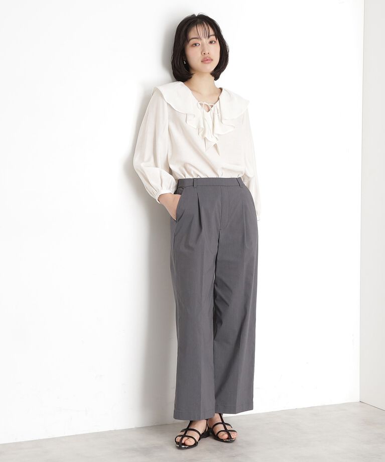 THE SHOP TK「【近藤千尋さん&宮城舞さん着用】【XS-XLサイズ】ハイパーストレッチワイドパンツ/接触冷感/洗える」|その他|