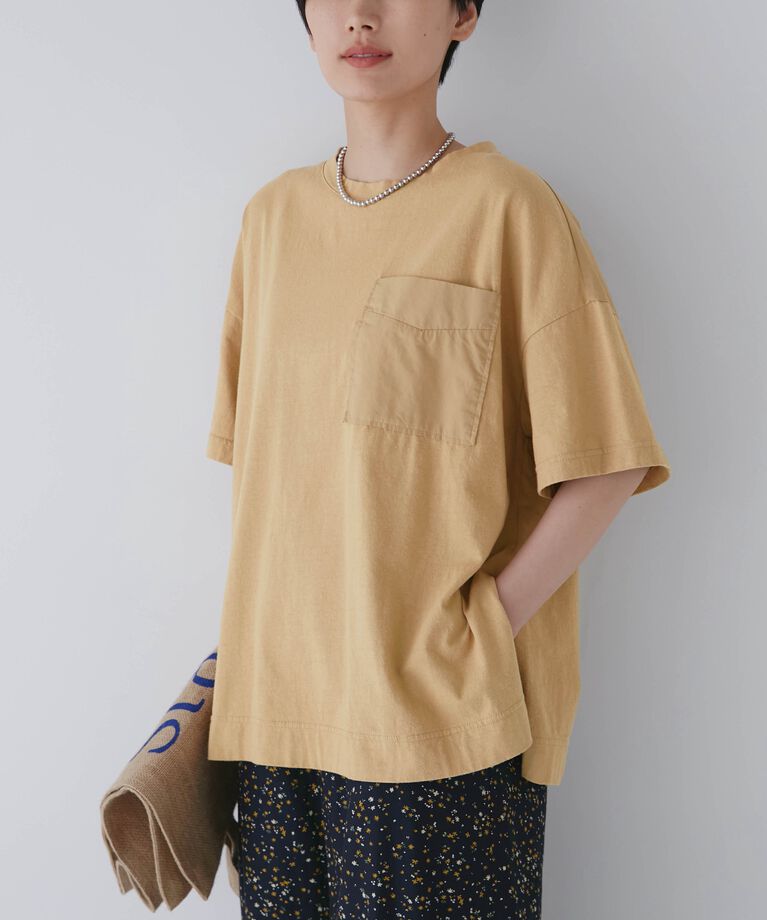  「◆２１／－天竺カットソー」|Tシャツ・カットソー|ベージュ