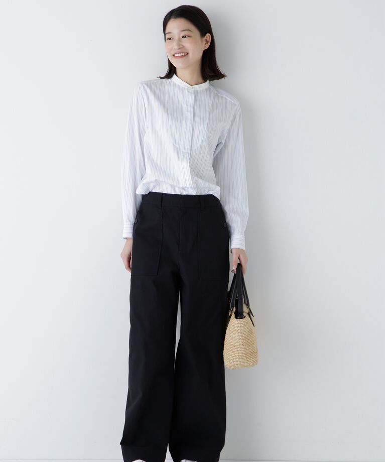  「◆コードストレッチベイカーセミワイドパンツ」|その他|